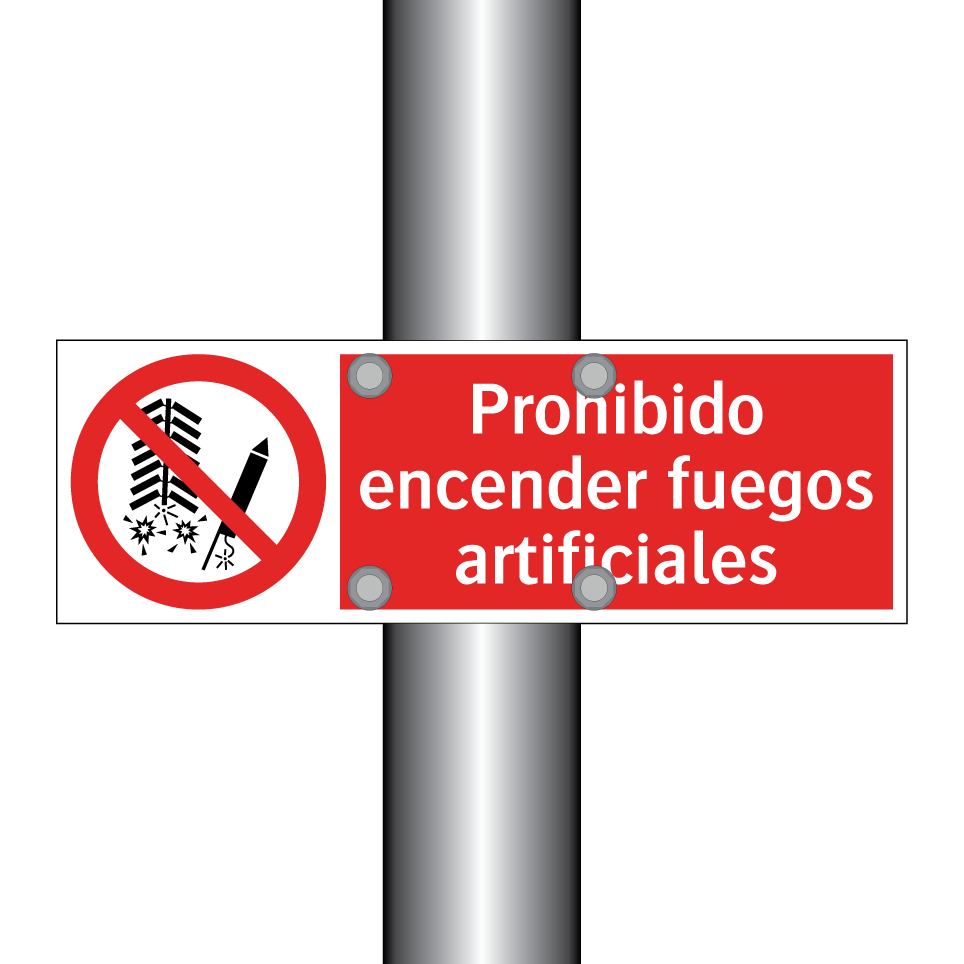 Prohibido encender fuegos artificiales