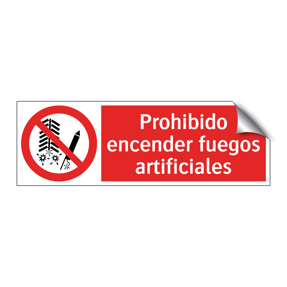 Prohibido encender fuegos artificiales