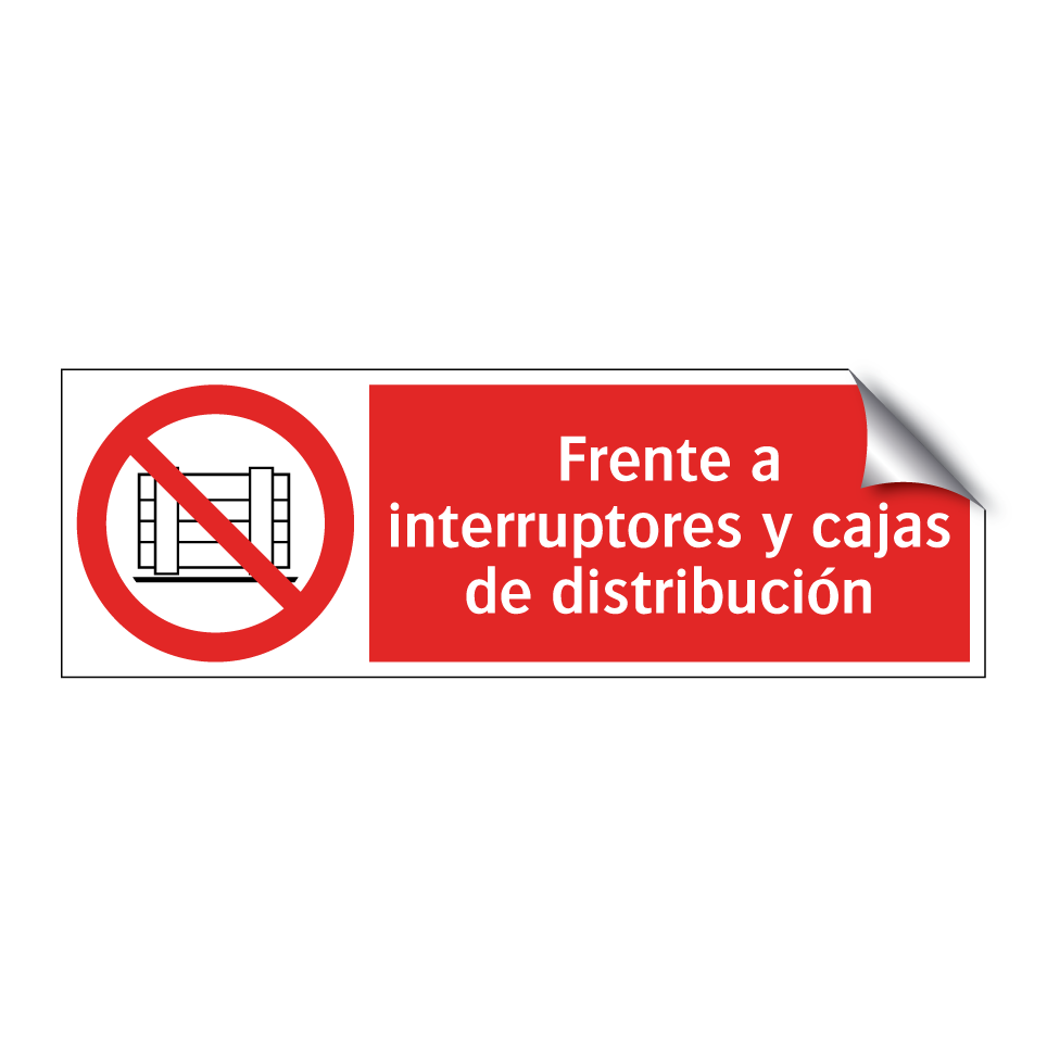 Frente a interruptores y cajas de distribución