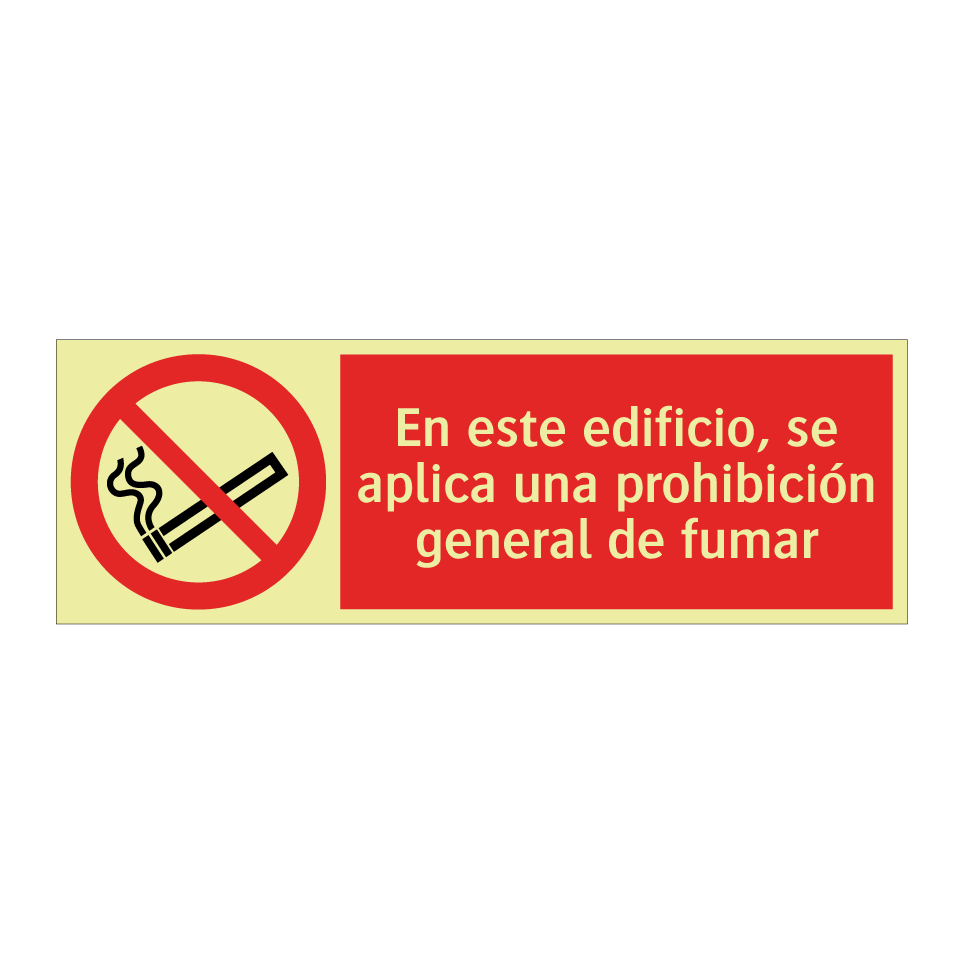 En este edificio, se aplica una prohibición general de fumar