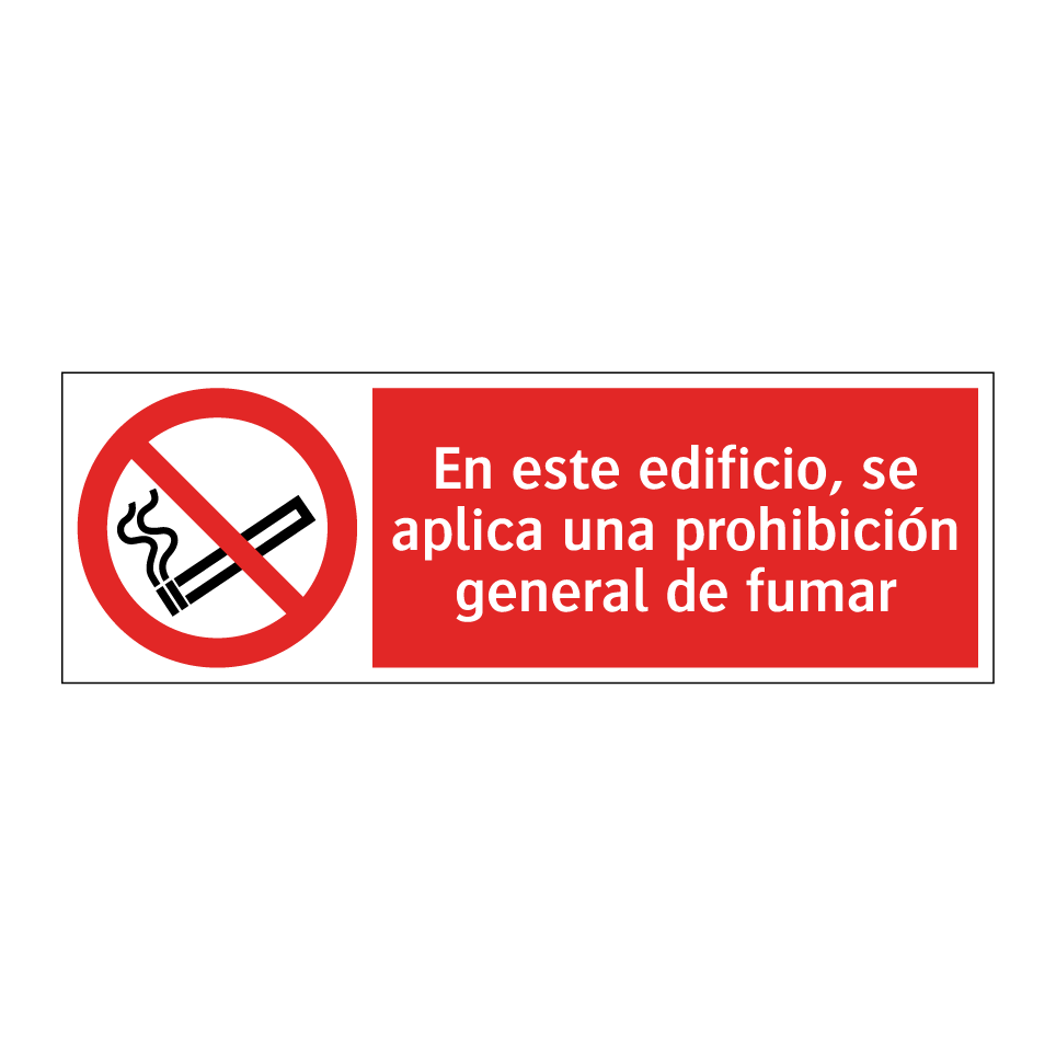 En este edificio, se aplica una prohibición general de fumar