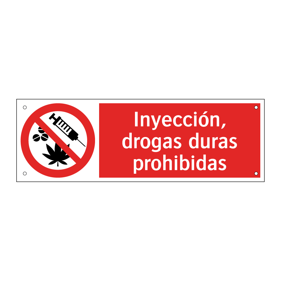 Inyección, drogas duras prohibidas