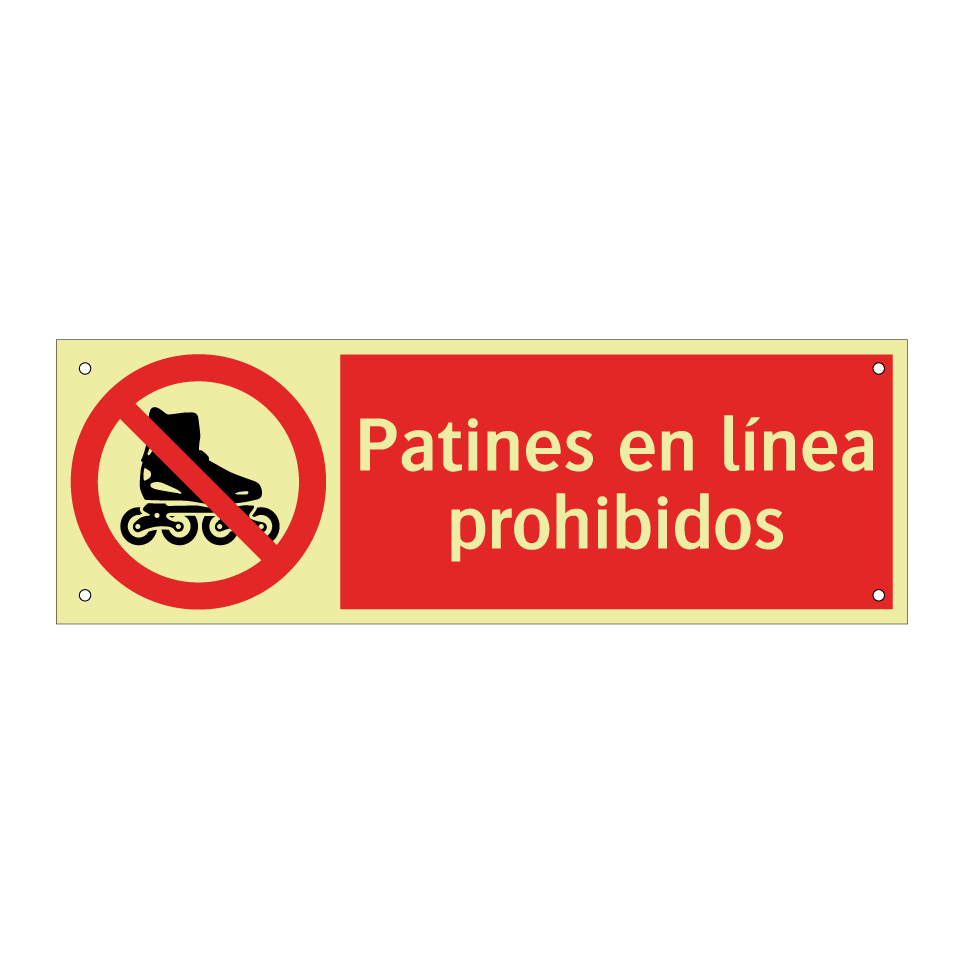 Patines en línea prohibidos