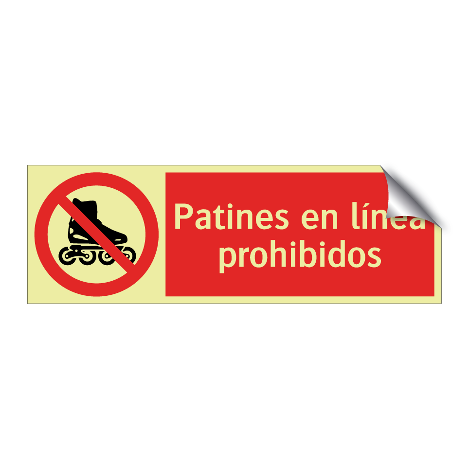 Patines en línea prohibidos