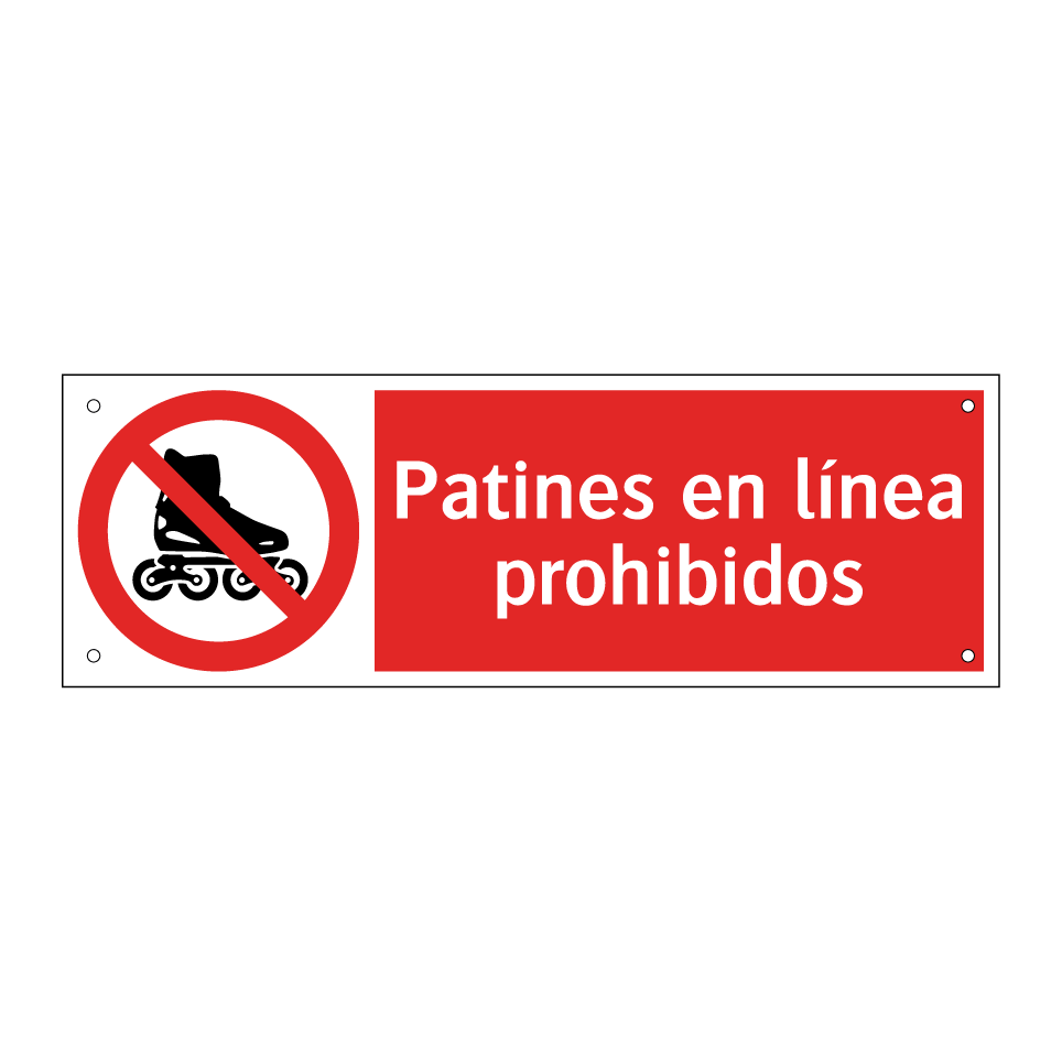 Patines en línea prohibidos