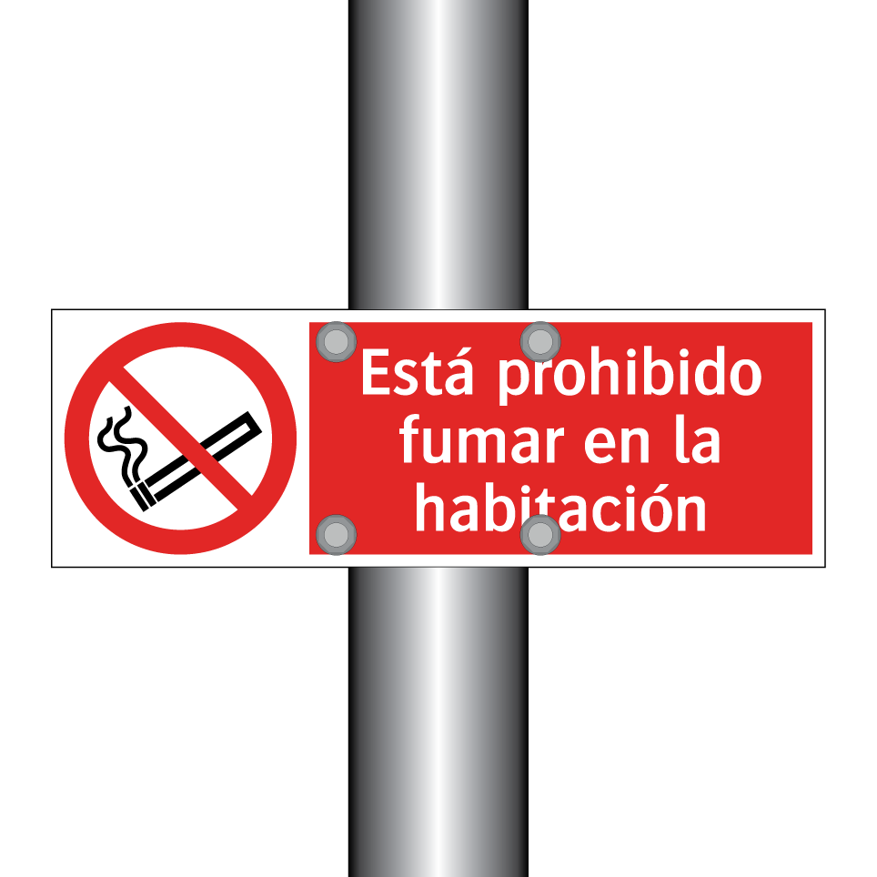 Está prohibido fumar en la habitación