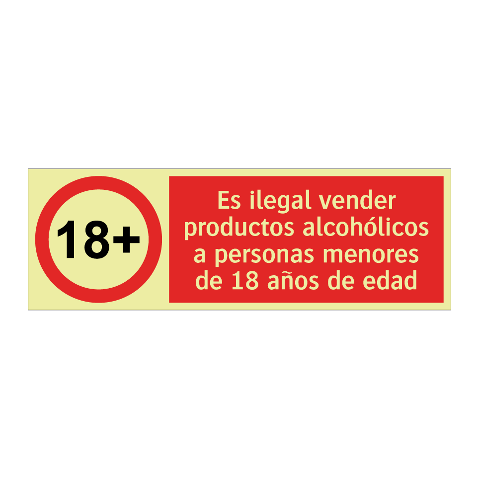 Es ilegal vender productos alcohólicos a personas menores de 18 años de edad