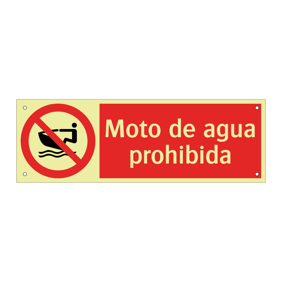 Moto de agua prohibida