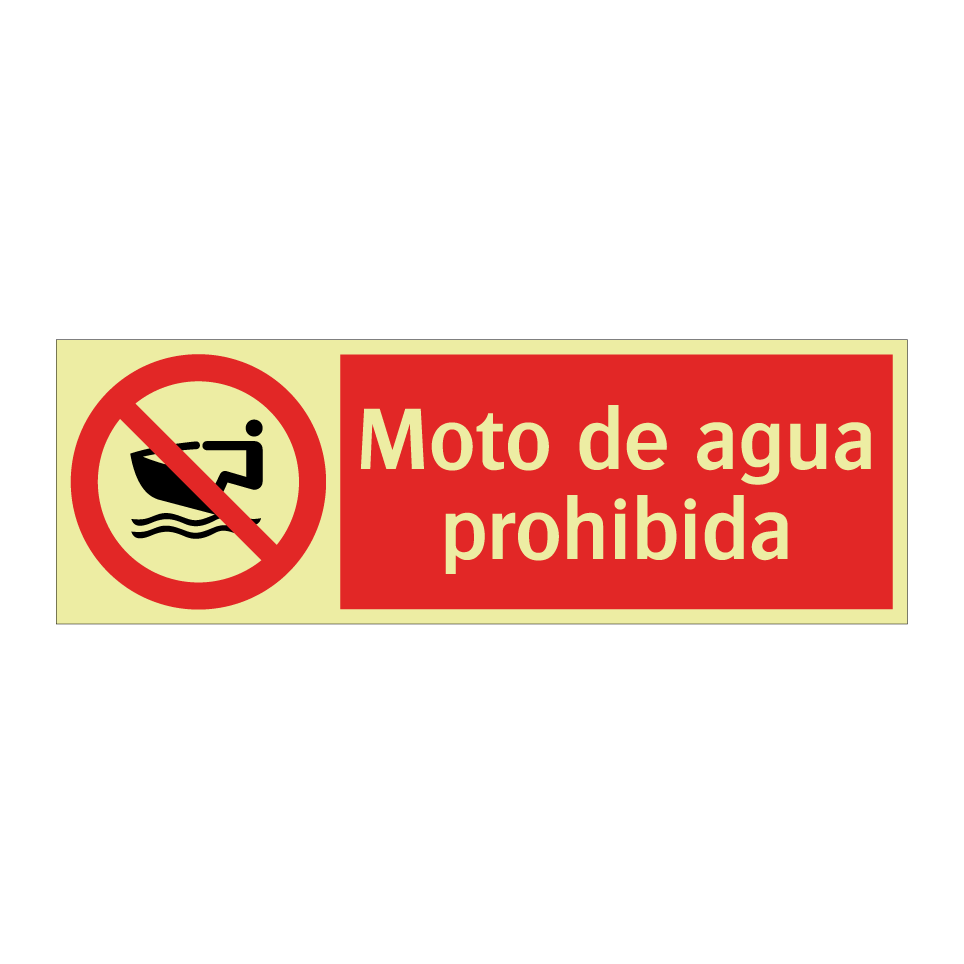 Moto de agua prohibida