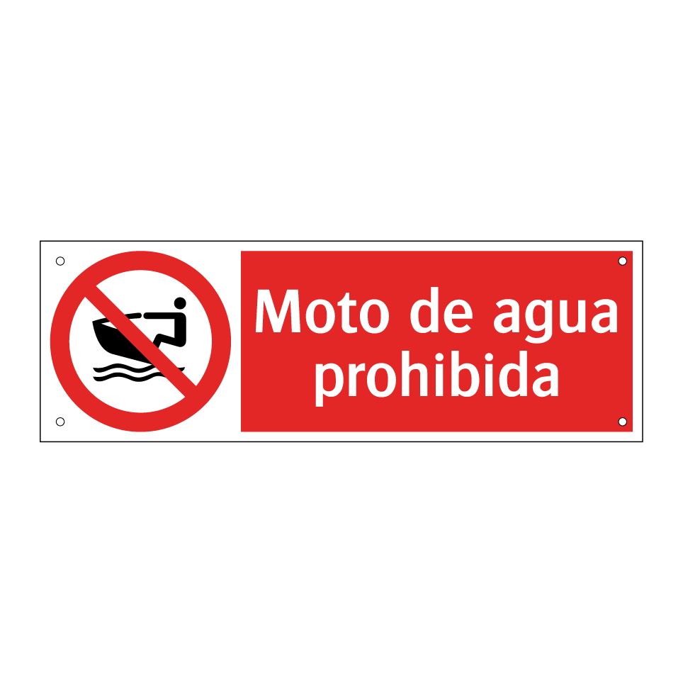 Moto de agua prohibida