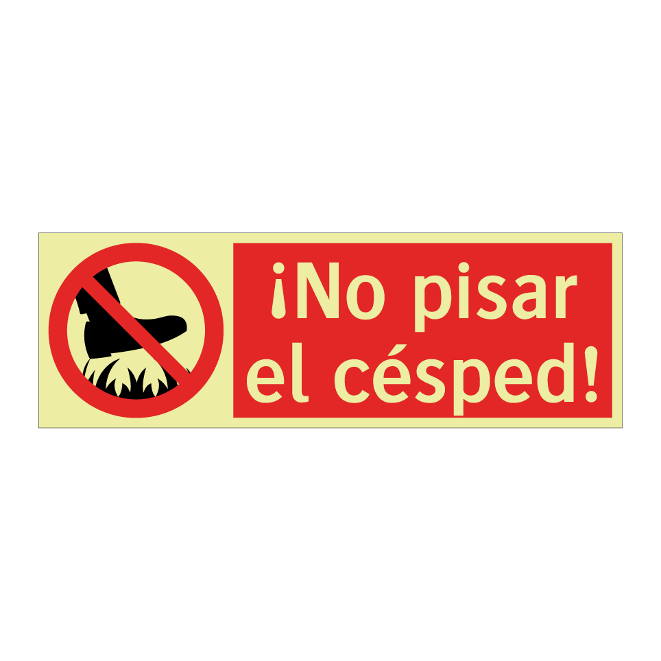 ¡No pisar el césped!