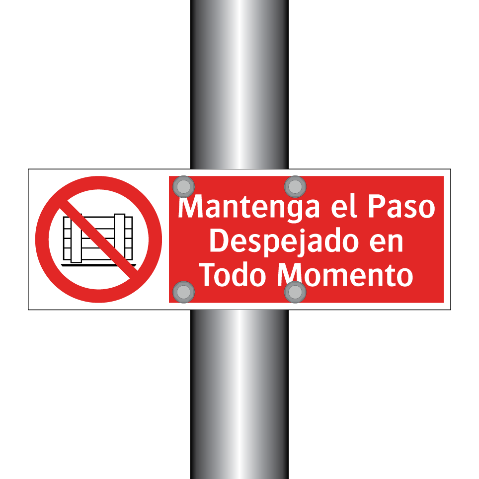 Mantenga el Paso Despejado en Todo Momento