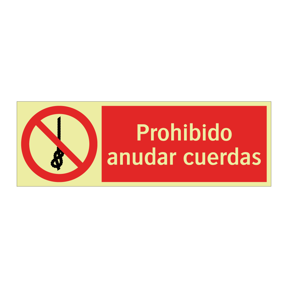 Prohibido anudar cuerdas