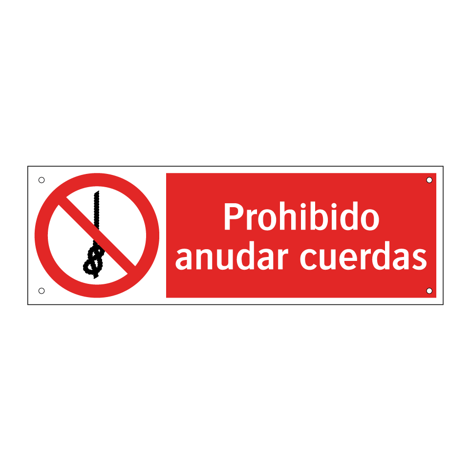Prohibido anudar cuerdas