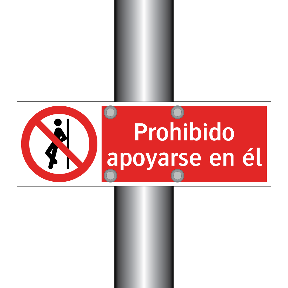 Prohibido apoyarse en él