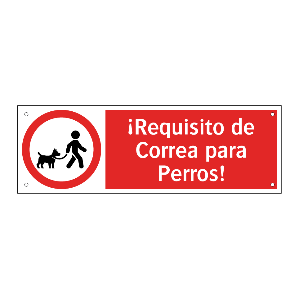 ¡Requisito de Correa para Perros!