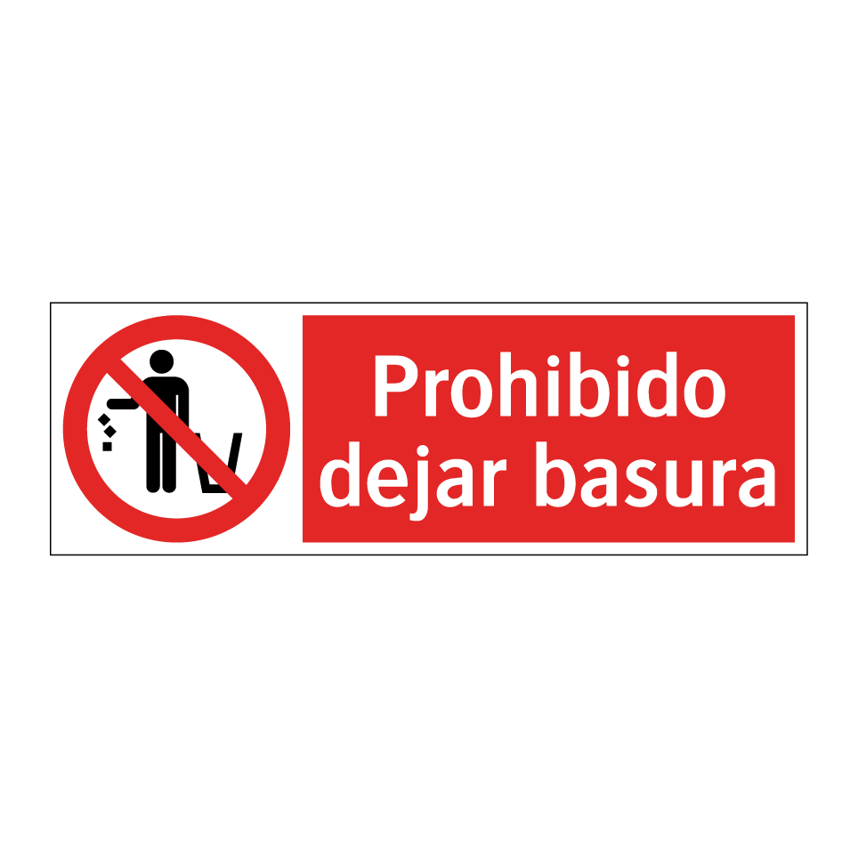 Prohibido dejar basura