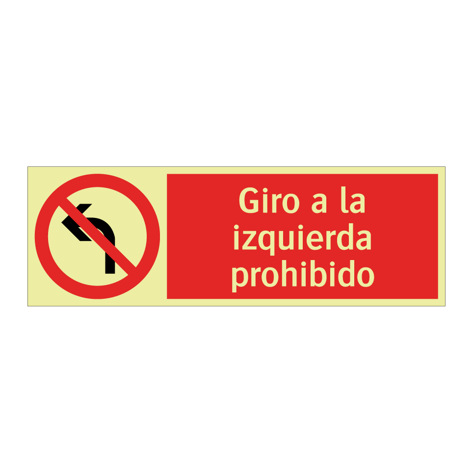 Giro a la izquierda prohibido
