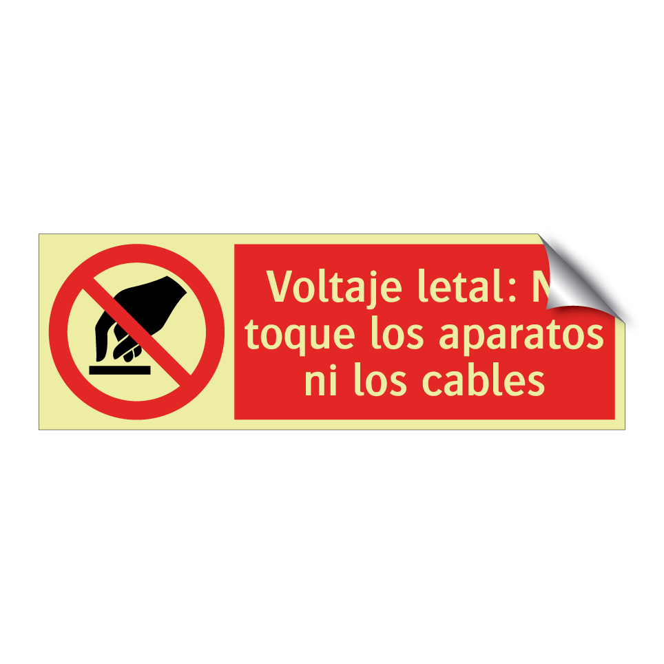 Voltaje letal: No toque los aparatos ni los cables