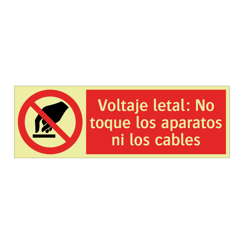 Voltaje letal: No toque los aparatos ni los cables