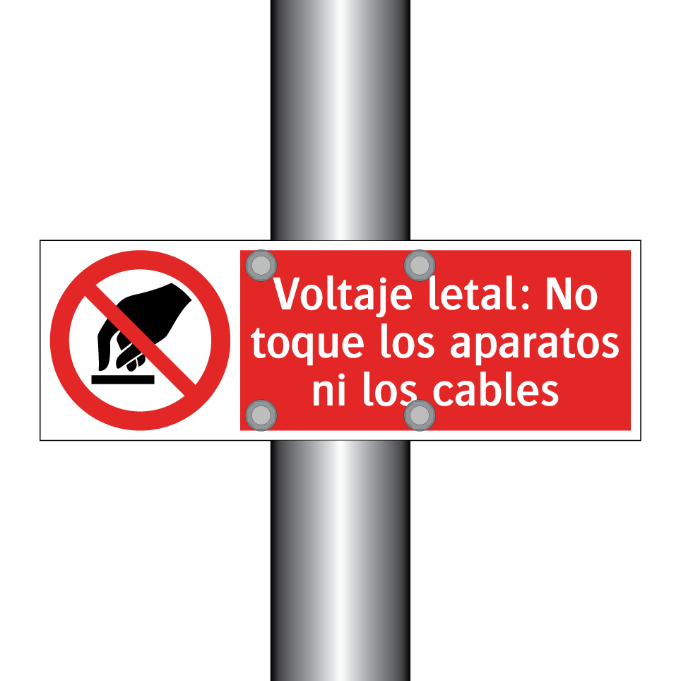 Voltaje letal: No toque los aparatos ni los cables