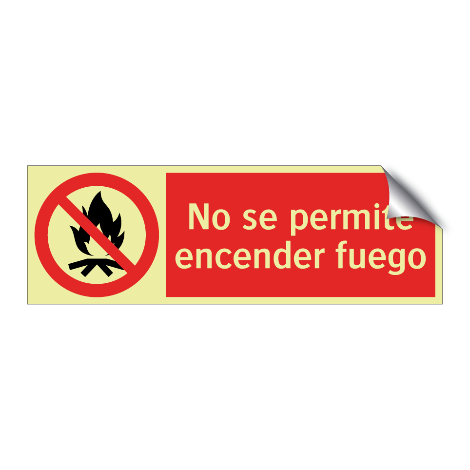 No se permite encender fuego