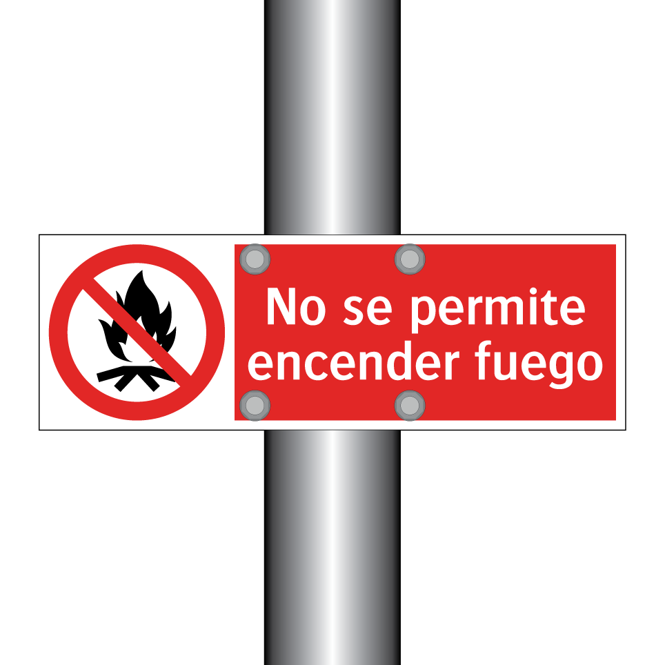 No se permite encender fuego
