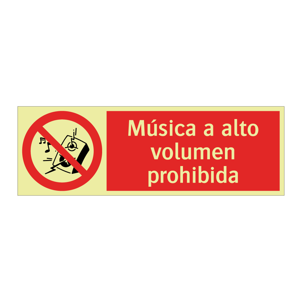 Música a alto volumen prohibida