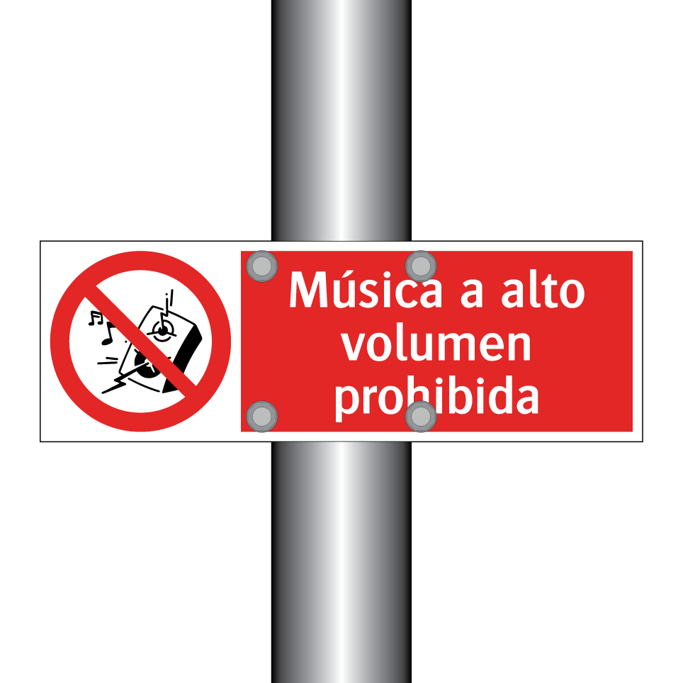 Música a alto volumen prohibida