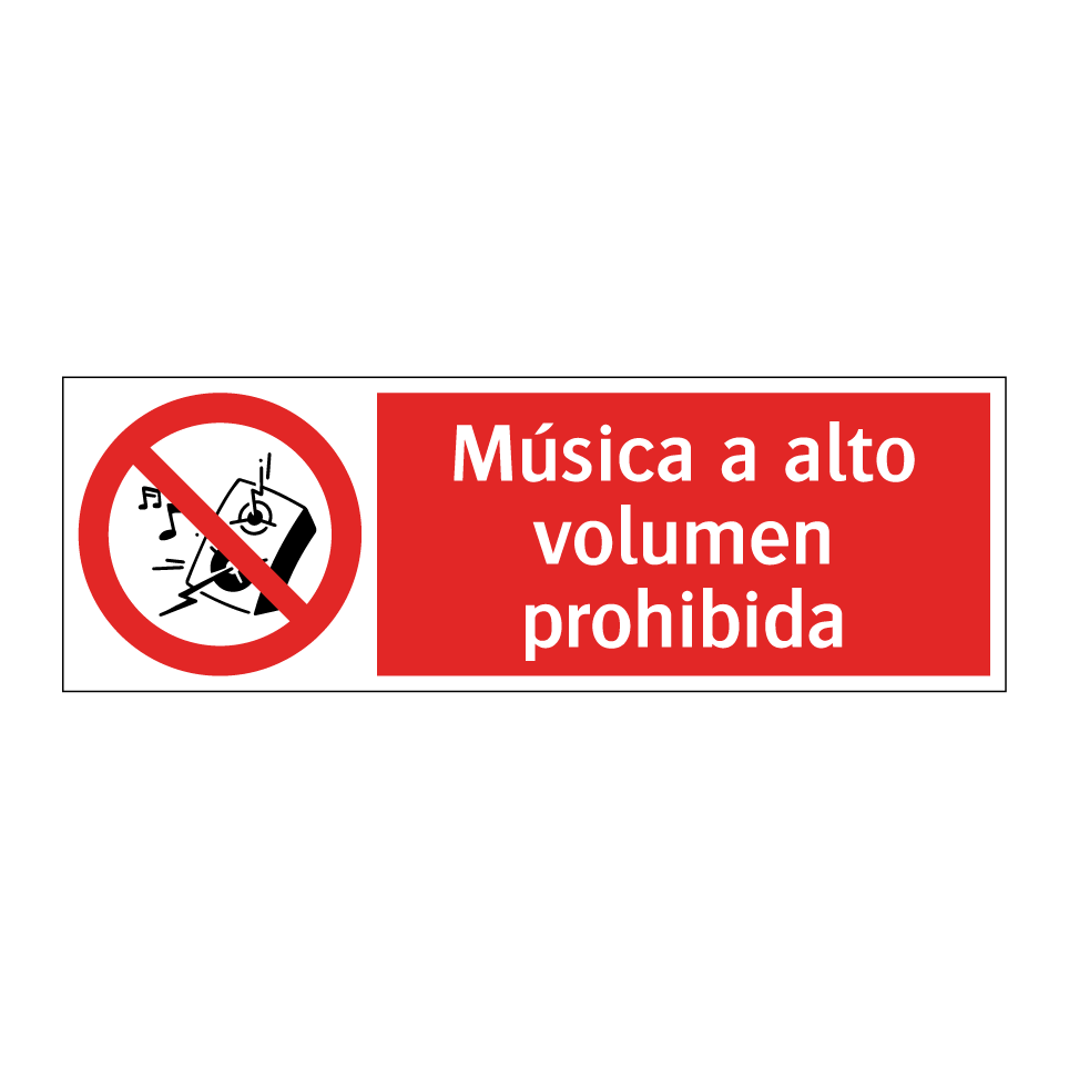 Música a alto volumen prohibida