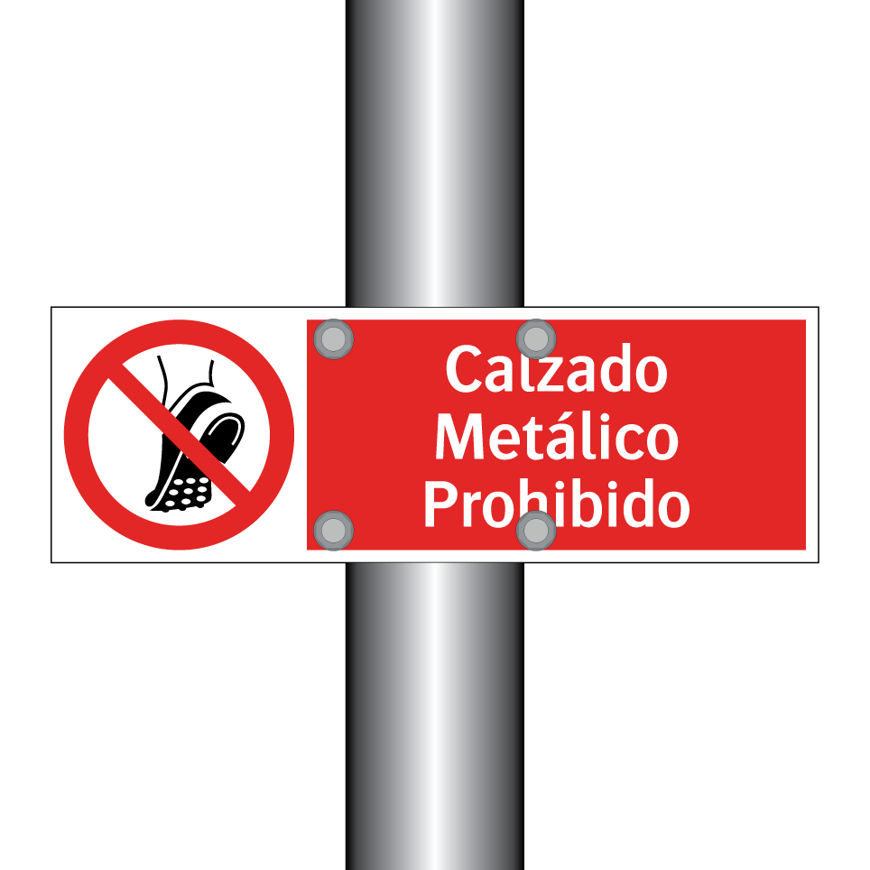 Calzado Metálico Prohibido