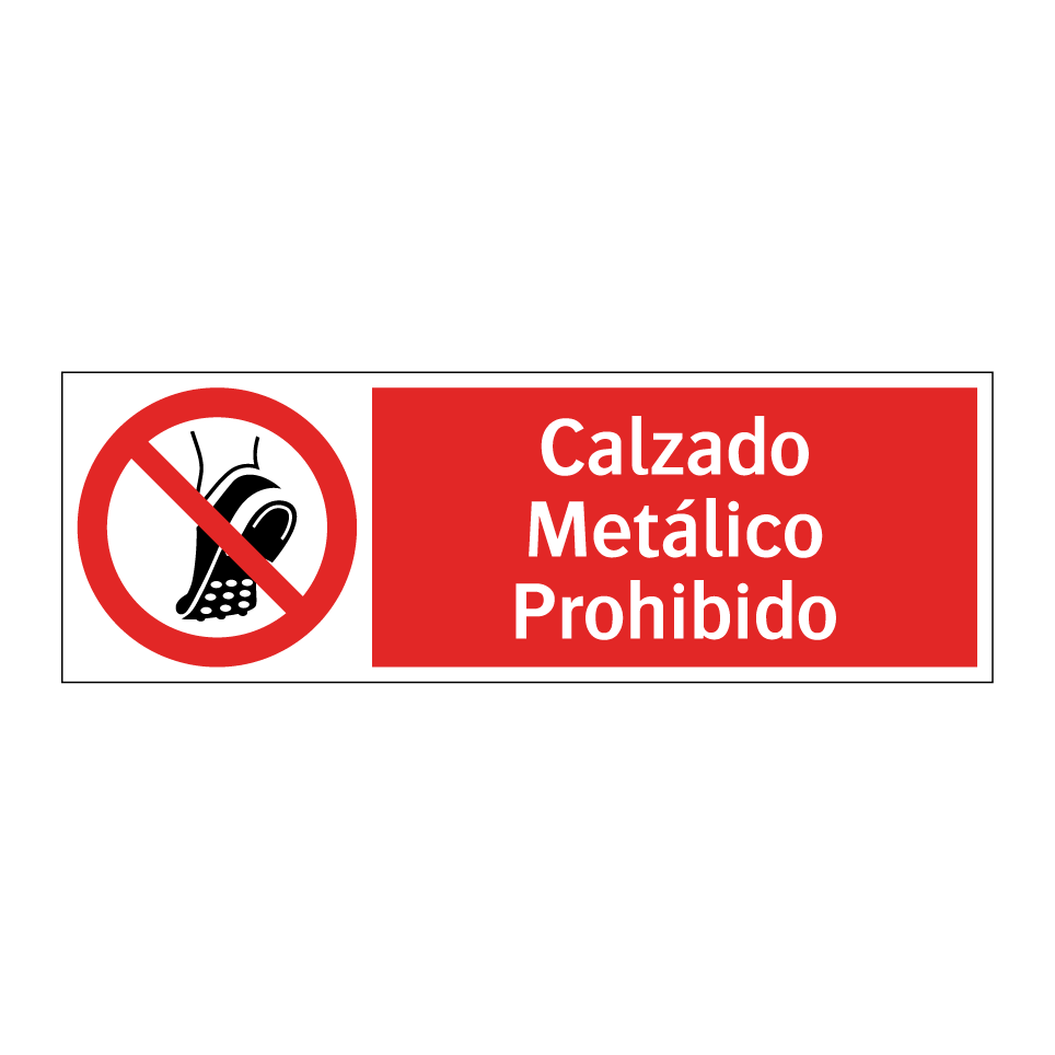 Calzado Metálico Prohibido