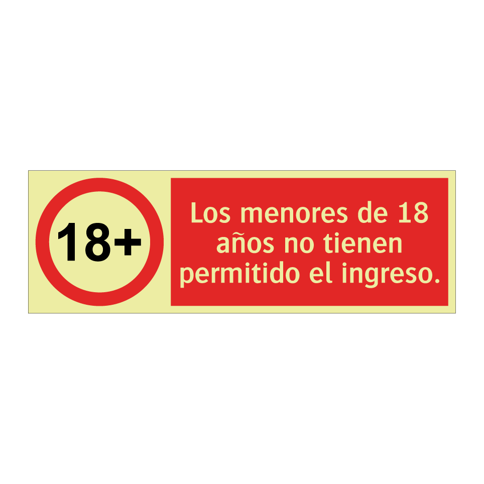 Los menores de 18 años no tienen permitido el ingreso.