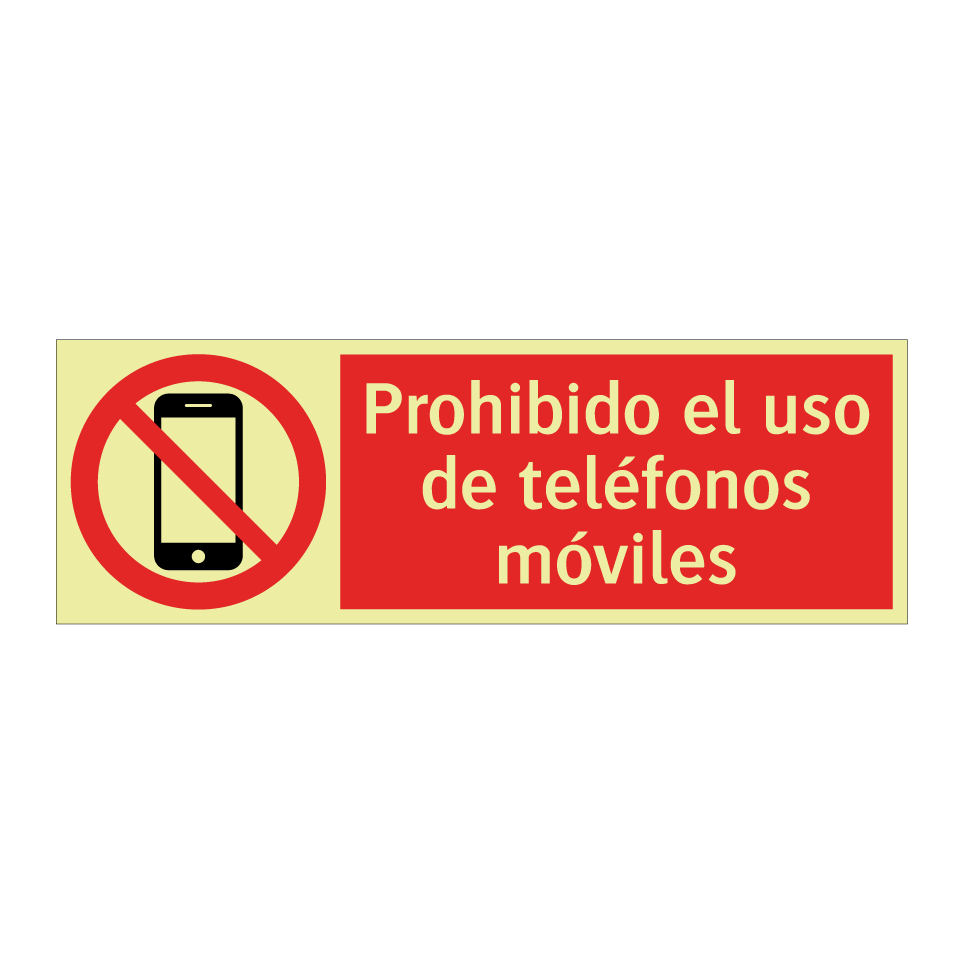 Prohibido el uso de teléfonos móviles
