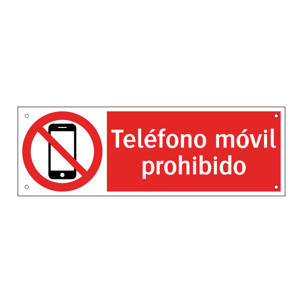 Teléfono móvil prohibido