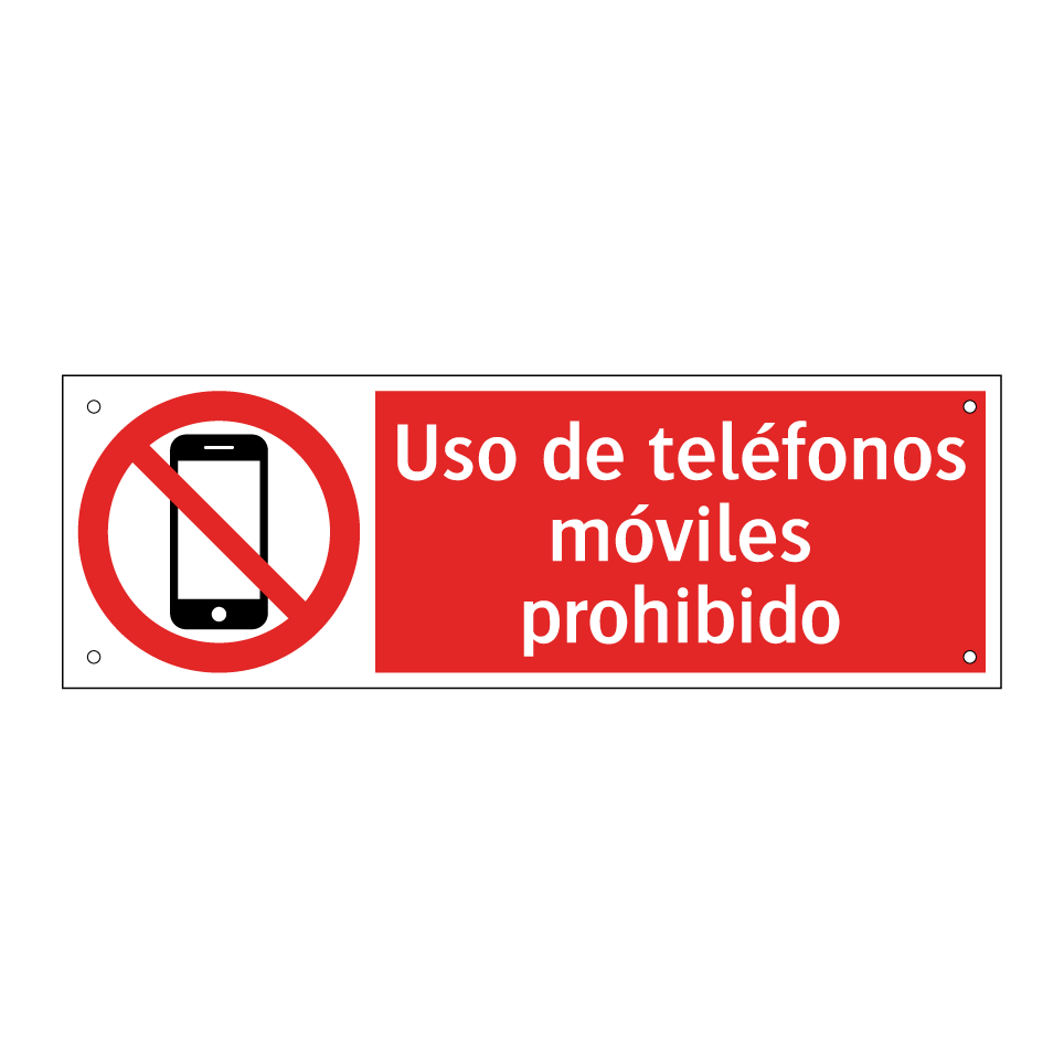 Uso de teléfonos móviles prohibido