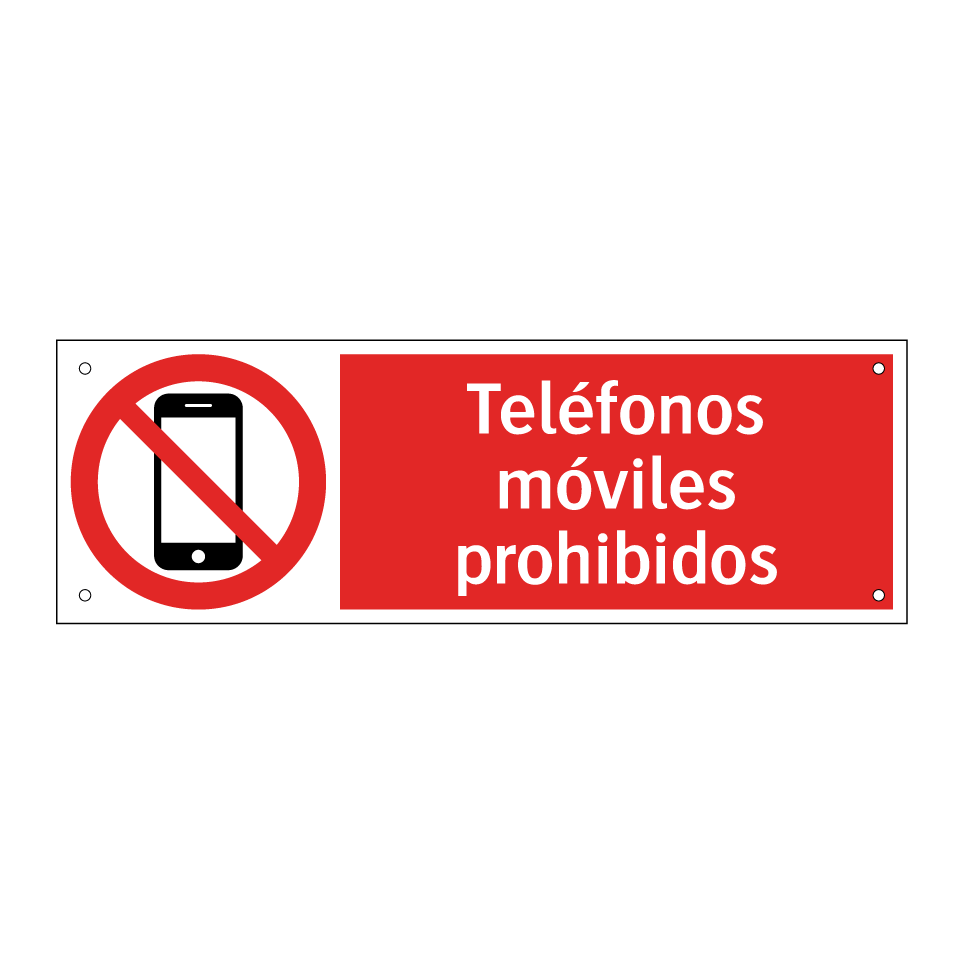 Teléfonos móviles prohibidos
