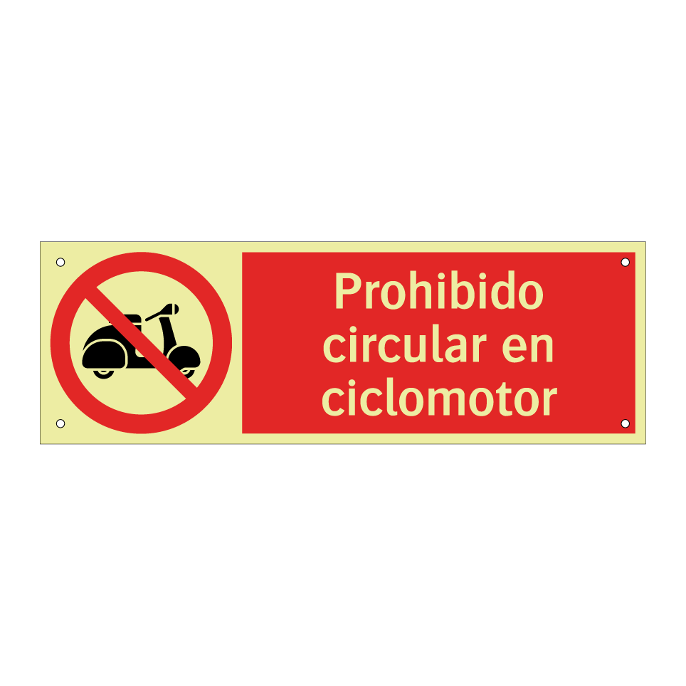 Prohibido circular en ciclomotor