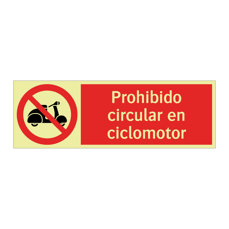Prohibido circular en ciclomotor