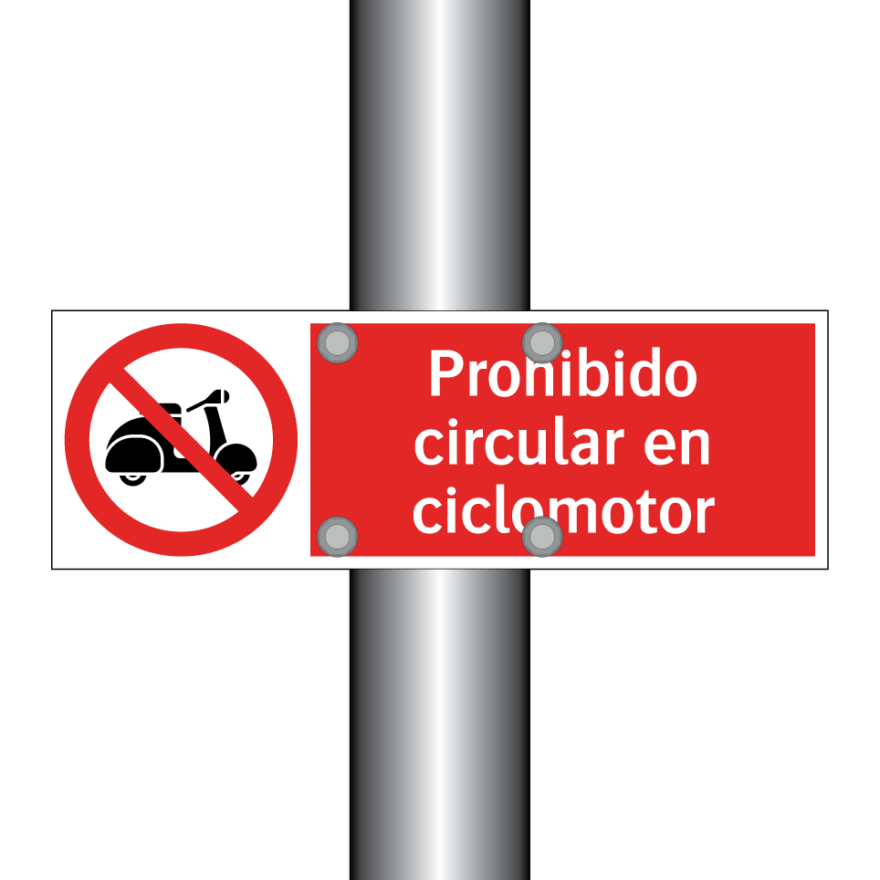 Prohibido circular en ciclomotor