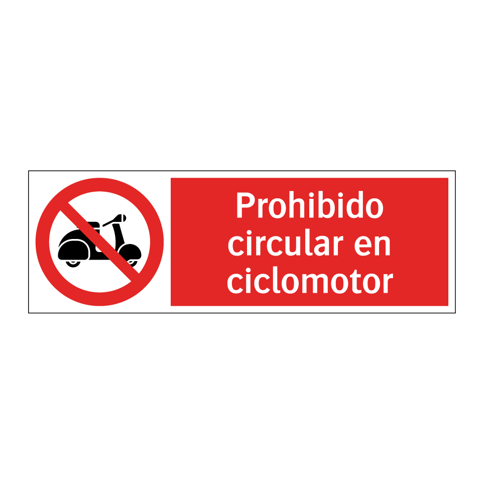 Prohibido circular en ciclomotor