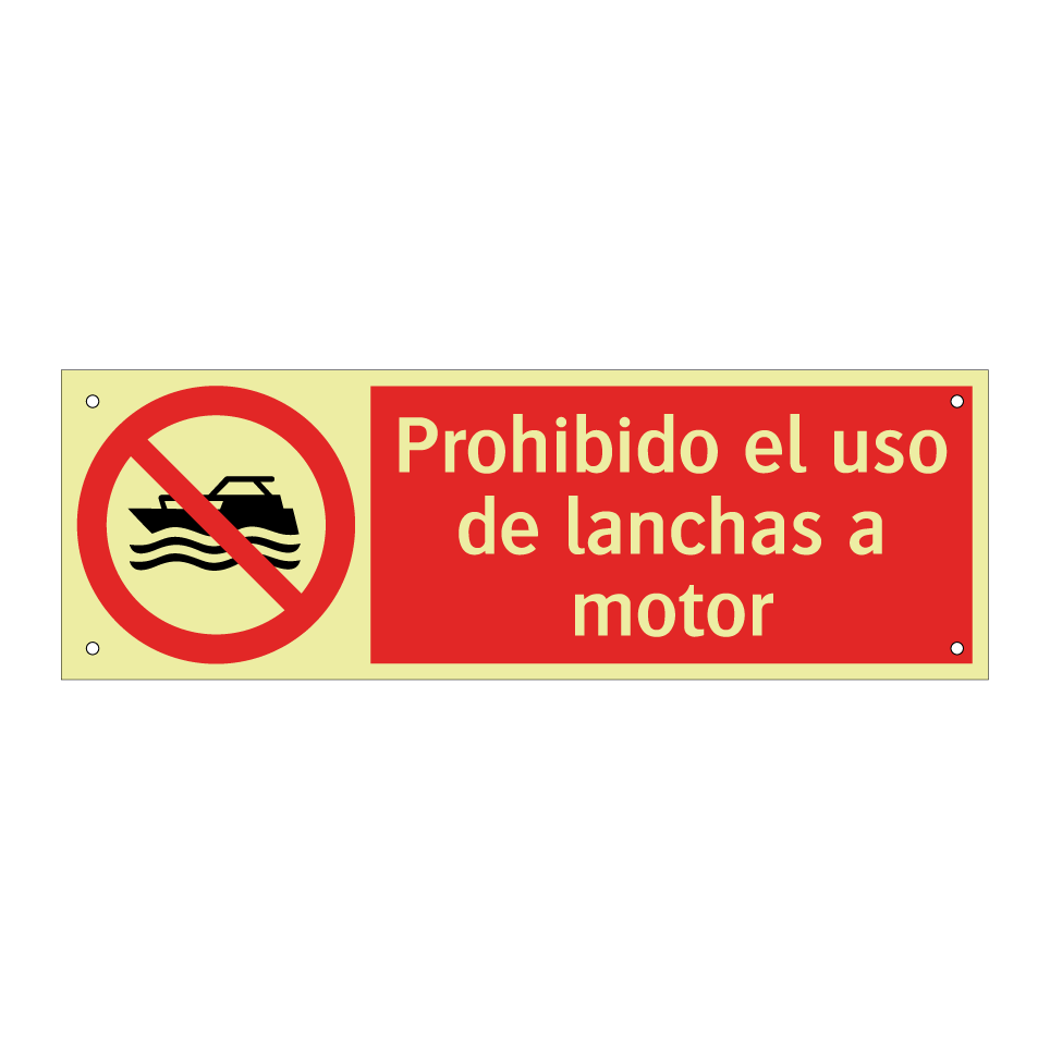 Prohibido el uso de lanchas a motor