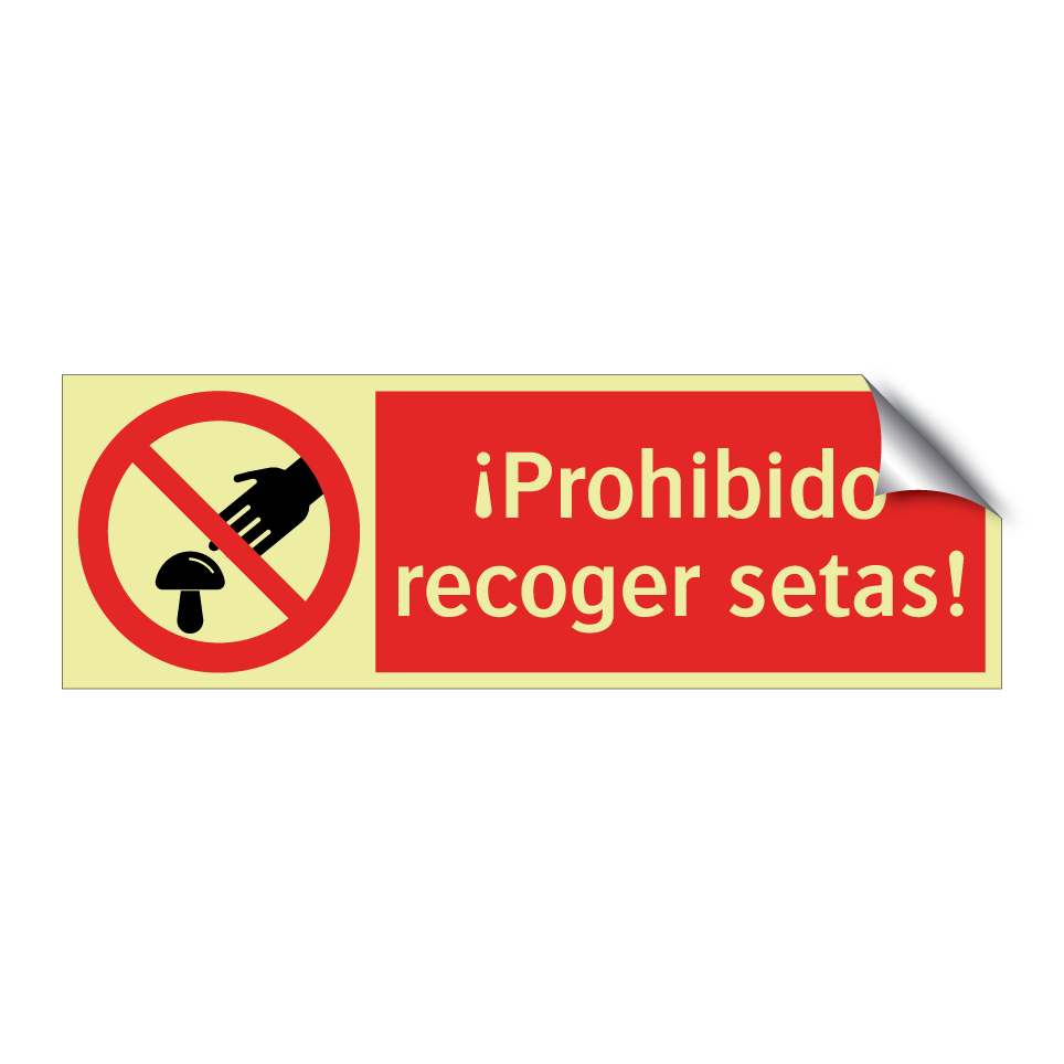 ¡Prohibido recoger setas!