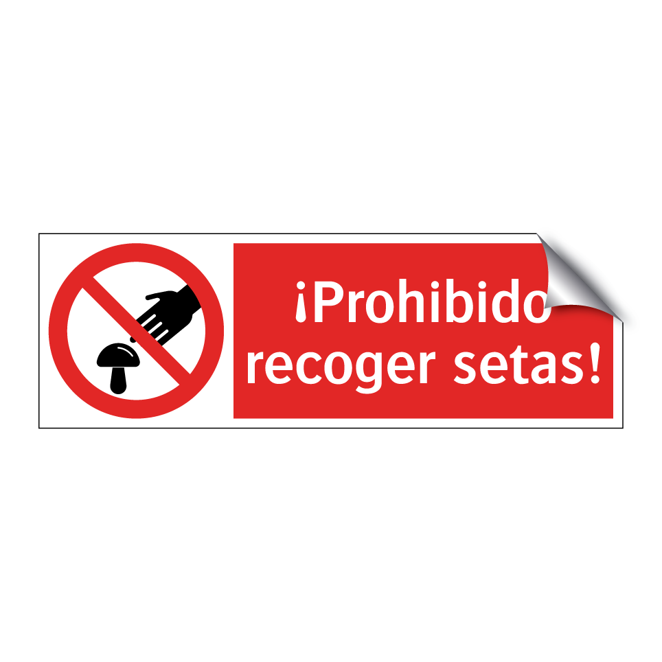¡Prohibido recoger setas!