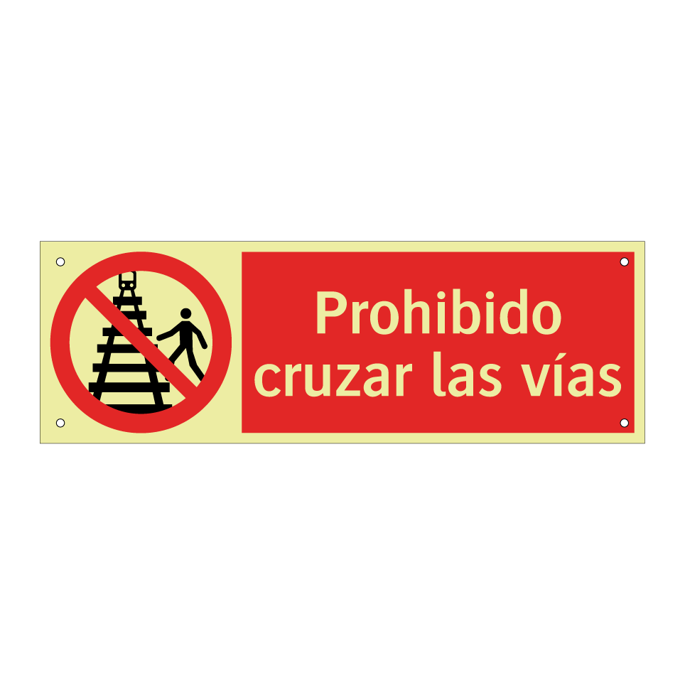 Prohibido cruzar las vías