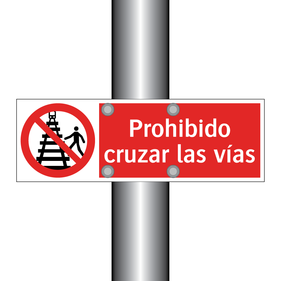Prohibido cruzar las vías