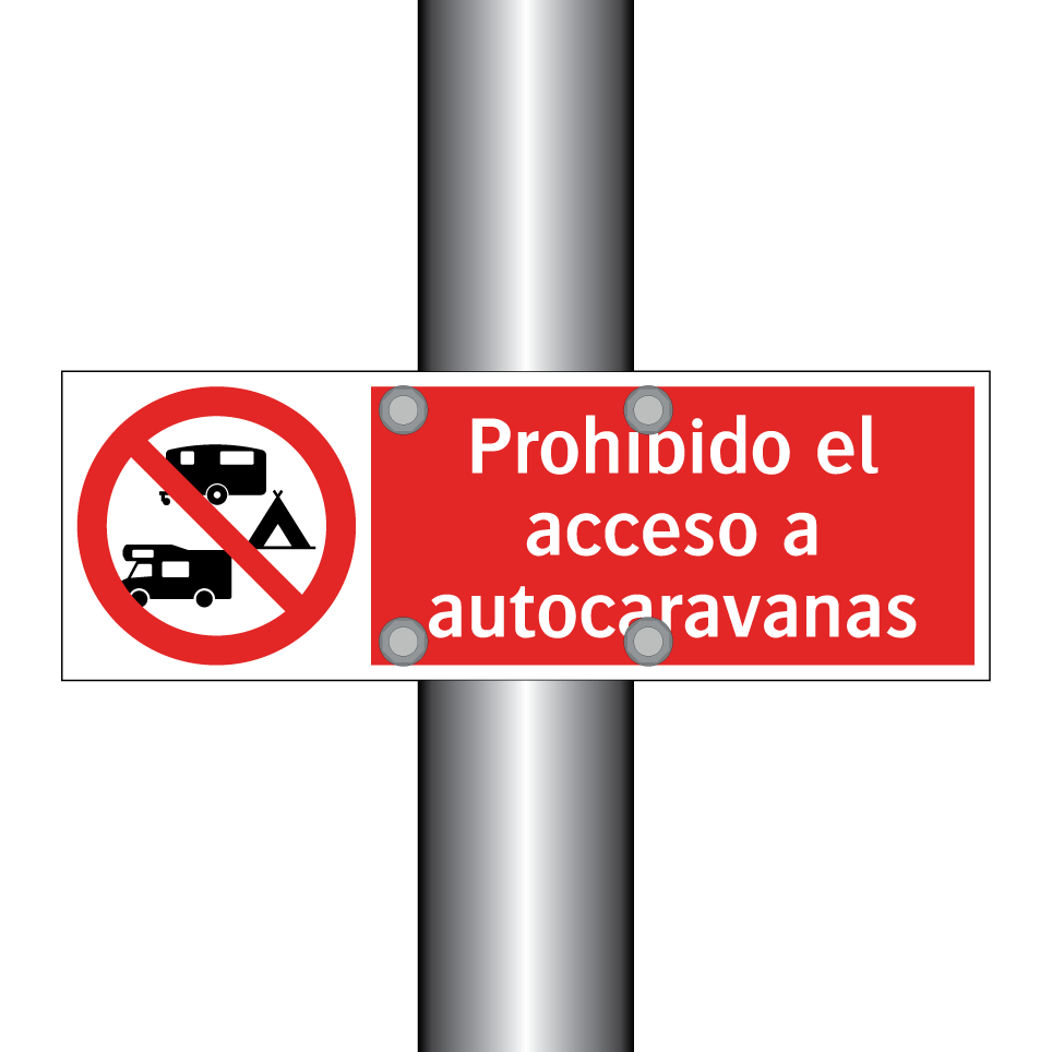 Prohibido el acceso a autocaravanas