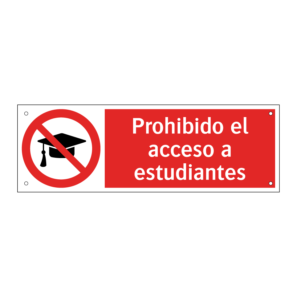 Prohibido el acceso a estudiantes