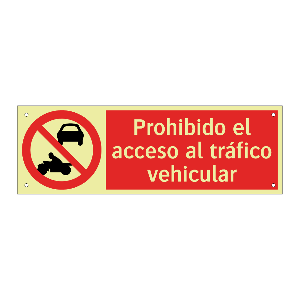 Prohibido el acceso al tráfico vehicular