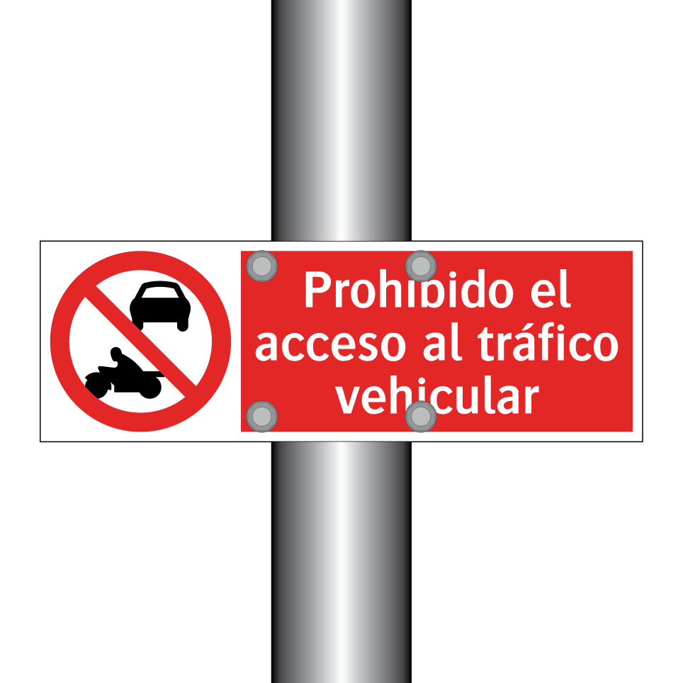 Prohibido el acceso al tráfico vehicular